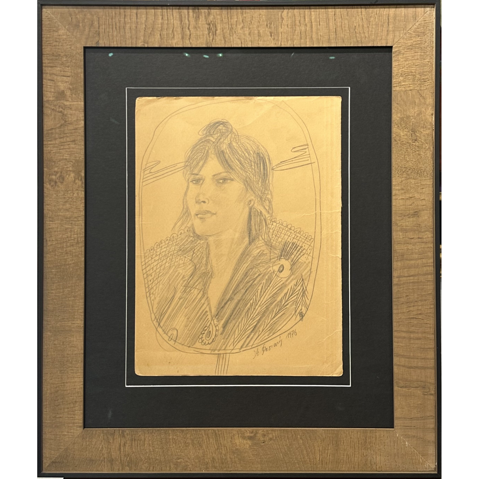 ΦΑΣΙΑΝΟΣ Αλέκος — Πορτραίτο γυναίκας, 1976