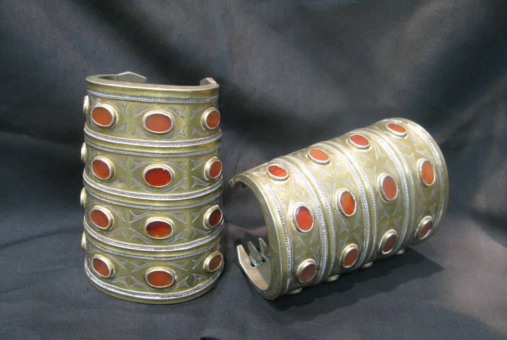 Turkmen Silver Pair Bracelets